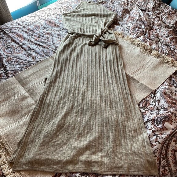 Amadi Anthropologie Knit Cream Midi Dress - Picture 5 of 9